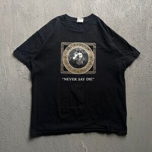 Vintage Old Rasputin Stout Shirt XL Black 1990s North Coast Brewing Co